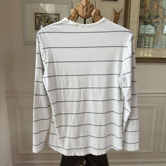 Lululemon 5 Year Basic Long Sleeve White Stripe M - Picture 4 of 7